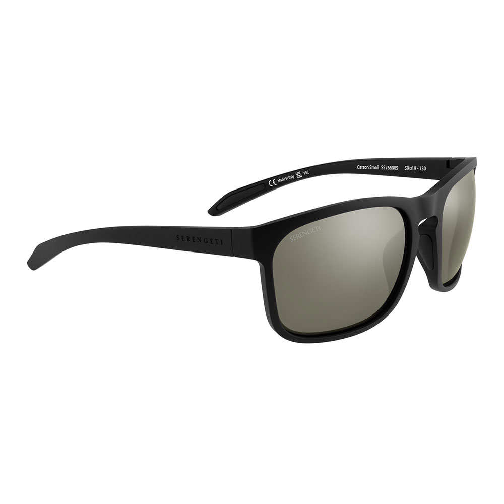 Serengeti Carson Small SS766005 Matte Black Polarized 555nm Silver